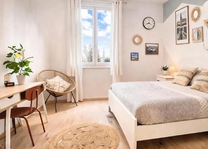 Cosy 8 Pers Balcon Parking Gratuit 3 Ch Lägenhet *
