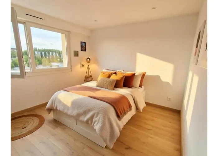 Cosy 8 Pers Balcon Parking Gratuit 3 Ch Lägenhet